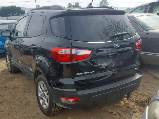 MAJ3P1TE2JC202057 - 2018 FORD ECOSPORT S BLACK photo 3