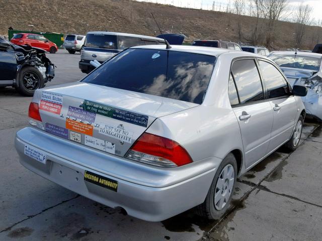 JA3AJ26E03U074143 - 2003 MITSUBISHI LANCER ES SILVER photo 4