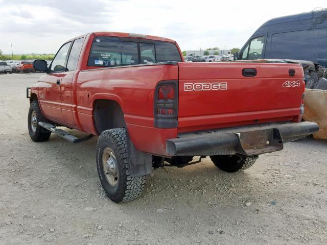 3B7KF2369YG155690 - 2000 DODGE RAM 2500 RED photo 3