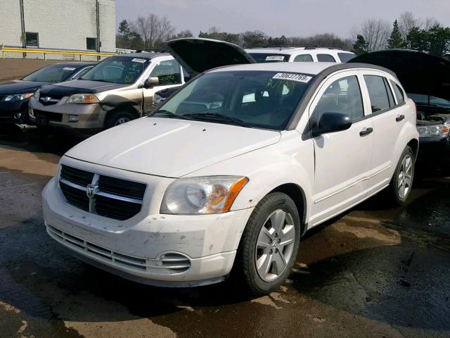 1B3HB48B77D554196 - 2007 DODGE CALIBER SX WHITE photo 2