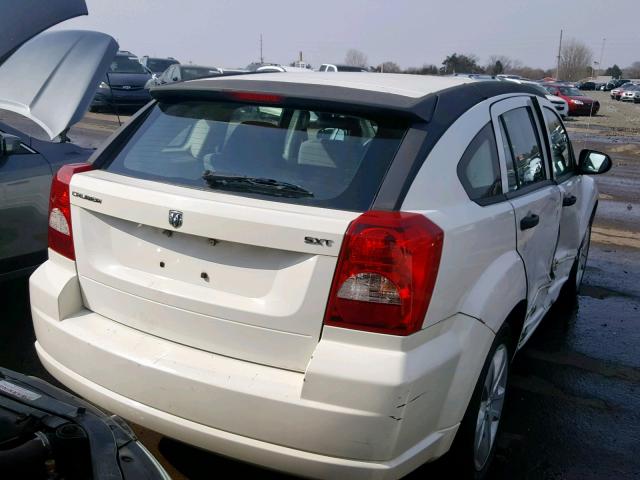 1B3HB48B77D554196 - 2007 DODGE CALIBER SX WHITE photo 4