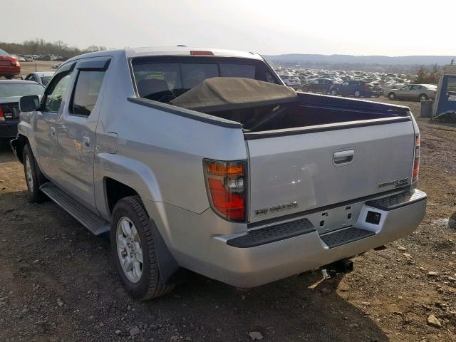 2HJYK16547H515946 - 2007 HONDA RIDGELINE SILVER photo 3