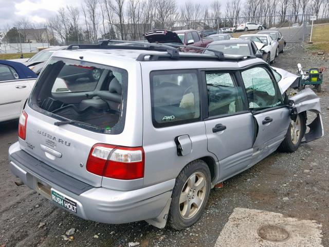 JF1SF65692H710659 - 2002 SUBARU FORESTER S ვერცხლისფერი ფოტო 4