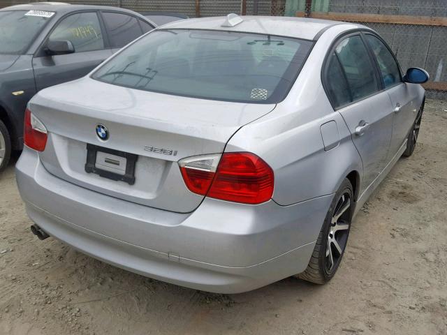 WBAVC53557FZ75454 - 2007 BMW 328 I SULE SILVER photo 4