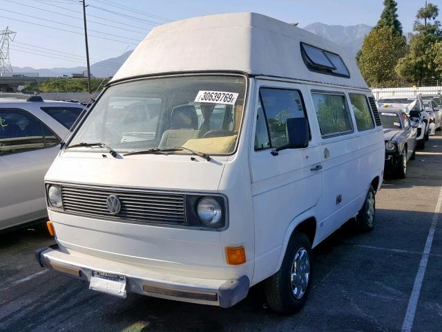 WV2YA025XCH009479 - 1982 VOLKSWAGEN VANAGON BU WHITE photo 2