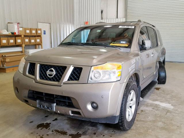 5N1BA08D48N616050 - 2008 NISSAN ARMADA SE TAN photo 2