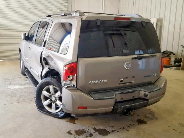 5N1BA08D48N616050 - 2008 NISSAN ARMADA SE TAN photo 3