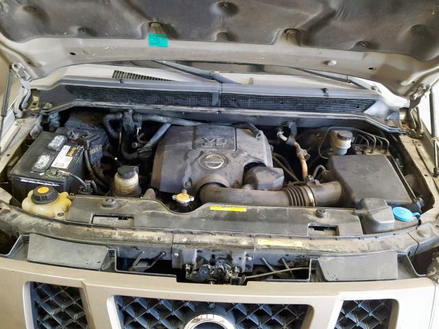 5N1BA08D48N616050 - 2008 NISSAN ARMADA SE TAN photo 7