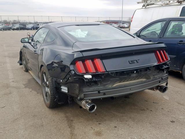 1FA6P8CFXH5346050 - 2017 FORD MUSTANG GT BLACK photo 3