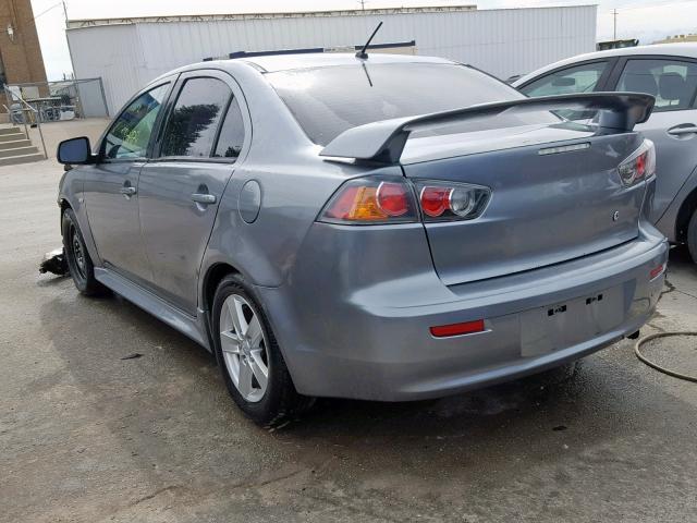 JA32V2FW9CU010992 - 2012 MITSUBISHI LANCER SE GRAY photo 3