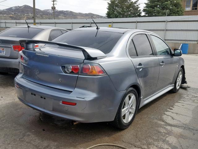 JA32V2FW9CU010992 - 2012 MITSUBISHI LANCER SE GRAY photo 4