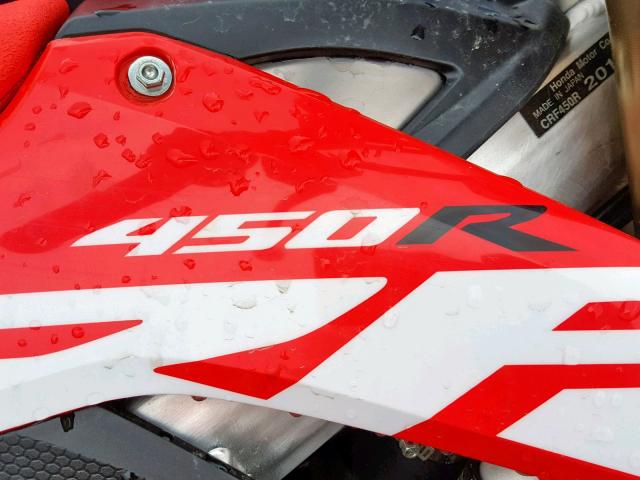 JH2PE0737JK103686 - 2018 HONDA CRF450 R RED photo 10