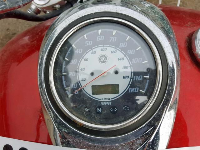 JYAVP11E19A115663 - 2009 YAMAHA XVS1100 A RED photo 8