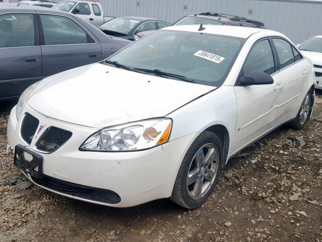 1G2ZH57NX84167165 - 2008 PONTIAC G6 GT WHITE photo 2