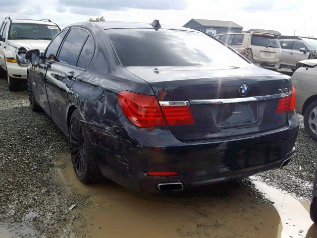 WBAKB83569CY58932 - 2009 BMW 750 LI BLACK photo 3