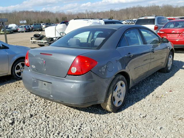 1G2ZF57B584227459 - 2008 PONTIAC G6 VALUE L GRAY photo 4