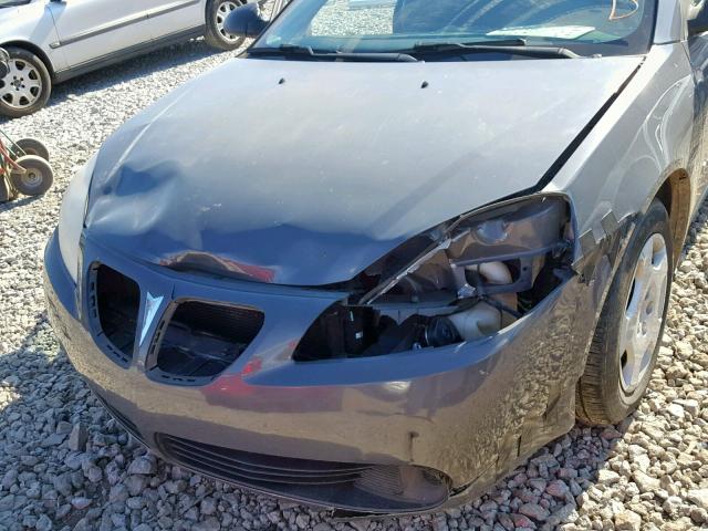 1G2ZF57B584227459 - 2008 PONTIAC G6 VALUE L GRAY photo 9