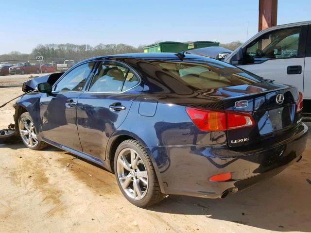 JTHBF5C23A5123800 - 2010 LEXUS IS 250 BLUE photo 3