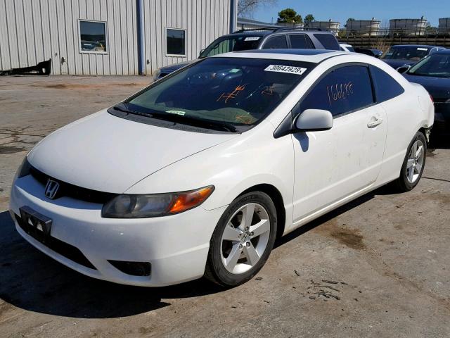 2HGFG12908H572007 - 2008 HONDA CIVIC EXL WHITE photo 2