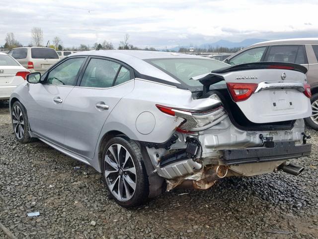 1N4AA6APXHC377533 - 2017 NISSAN MAXIMA 3.5 SILVER photo 3