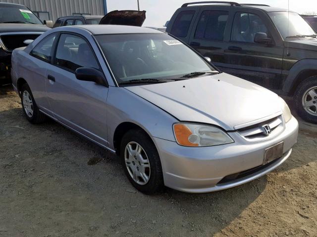 1HGEM21232L067023 - 2002 HONDA CIVIC DX SILVER photo 1