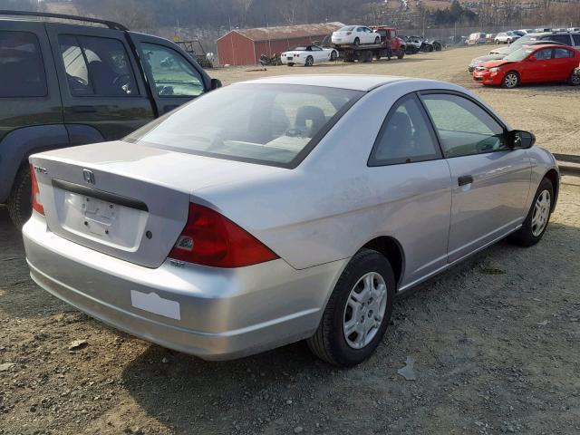 1HGEM21232L067023 - 2002 HONDA CIVIC DX SILVER photo 4