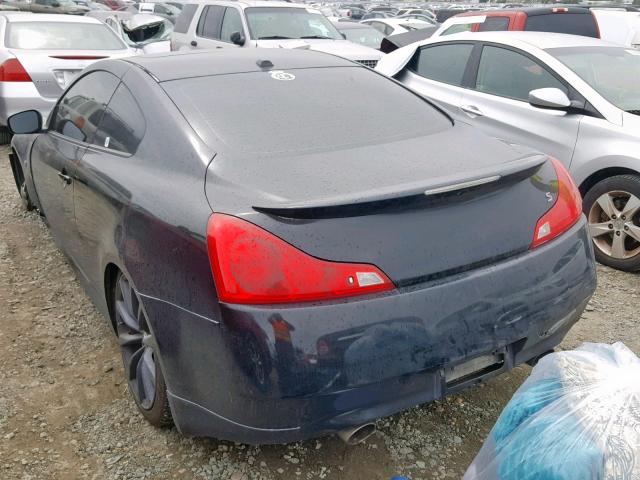 JNKCV64E48M108342 - 2008 INFINITI G37 BASE BLACK photo 3