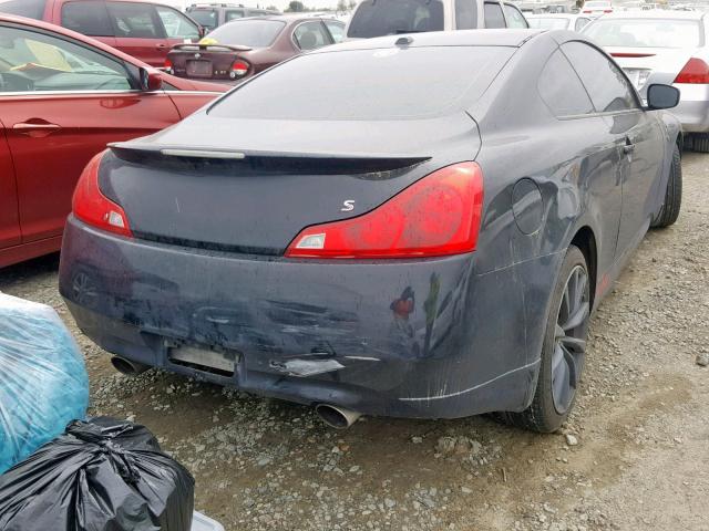 JNKCV64E48M108342 - 2008 INFINITI G37 BASE BLACK photo 4