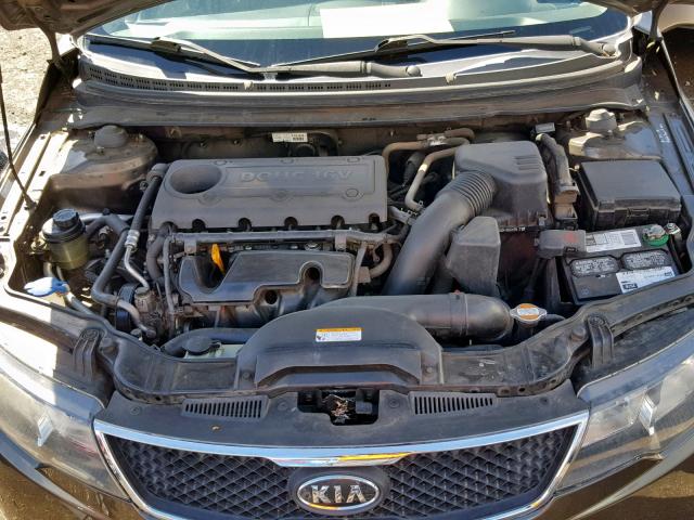 KNAFU4A28A5062110 - 2010 KIA FORTE EX CHARCOAL photo 7