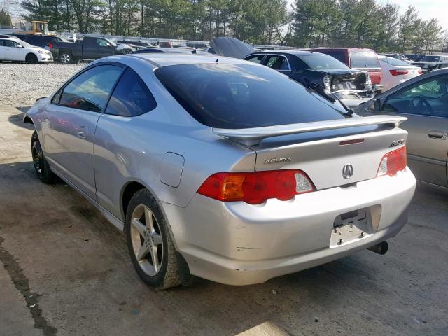 JH4DC53062C016253 - 2002 ACURA RSX TYPE-S SILVER photo 3