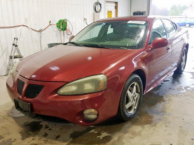 2G2WP522841150485 - 2004 PONTIAC GRAND PRIX MAROON photo 2