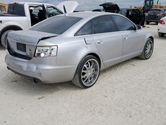 WAUDH74F27N083930 - 2007 AUDI A6 3.2 QUA SILVER photo 4