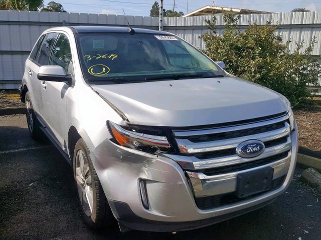 2FMDK3J99DBC54574 - 2013 FORD EDGE SEL SILVER photo 1