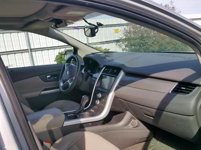 2FMDK3J99DBC54574 - 2013 FORD EDGE SEL SILVER photo 5