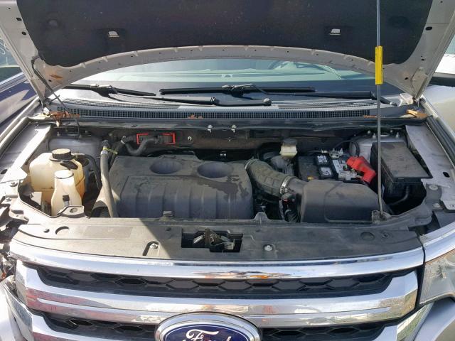 2FMDK3J99DBC54574 - 2013 FORD EDGE SEL SILVER photo 7