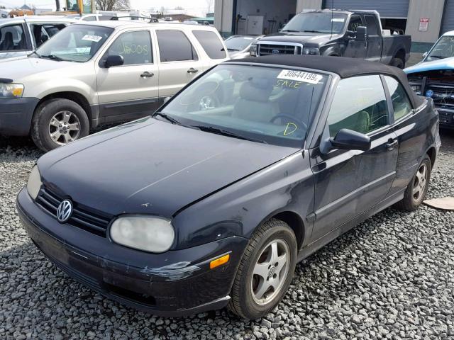 3VWDB61E3XM810008 - 1999 VOLKSWAGEN CABRIO GLS BLACK photo 2