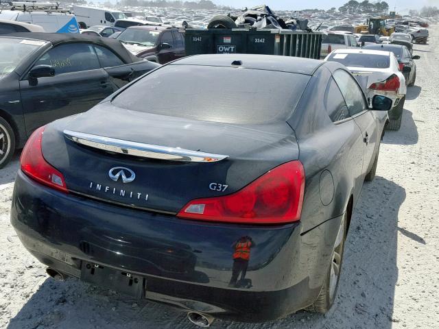 JNKCV64E98M102584 - 2008 INFINITI G37 BASE BLACK photo 4