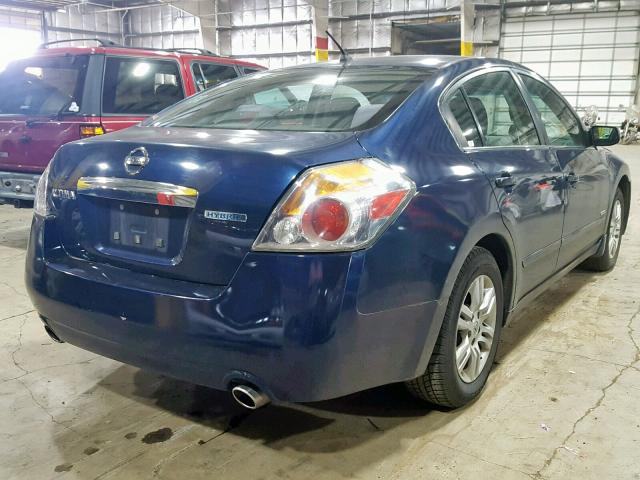 1N4CL2AP6BC117133 - 2011 NISSAN ALTIMA HYB BLUE photo 4