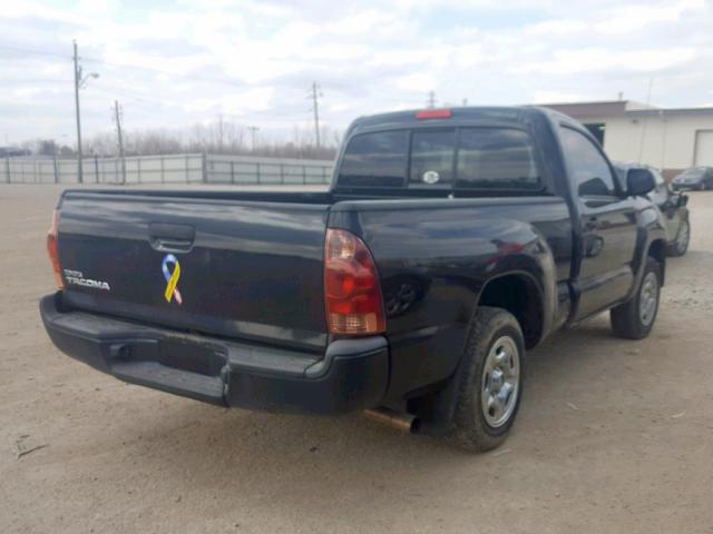 5TFNX4CN1CX014758 - 2012 TOYOTA TACOMA BLACK photo 4