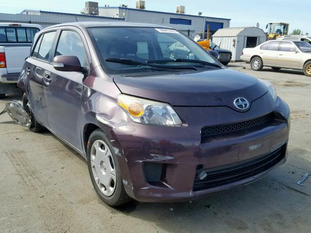 JTKKU4B43B1013240 - 2011 SCION XD PURPLE photo 1