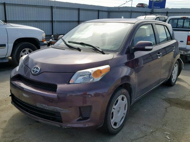 JTKKU4B43B1013240 - 2011 SCION XD PURPLE photo 2