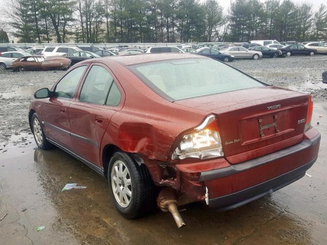 YV1RS61R712081953 - 2001 VOLVO S60 RED photo 3