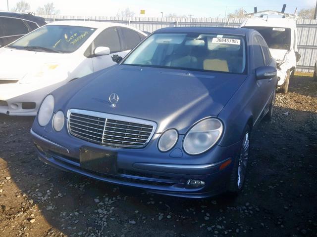 WDBUF56J36A950772 - 2006 MERCEDES-BENZ E 350 BLUE photo 2