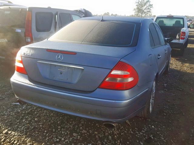 WDBUF56J36A950772 - 2006 MERCEDES-BENZ E 350 BLUE photo 4