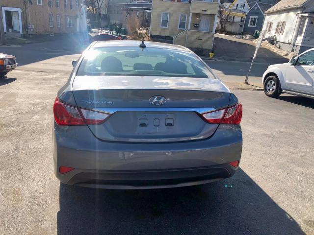 5NPEB4AC1EH816256 - 2014 HYUNDAI SONATA GLS GRAY photo 4