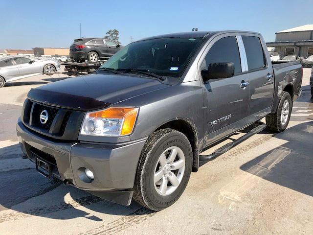 1N6BA0EK8EN509275 - 2014 NISSAN TITAN S GRAY photo 2