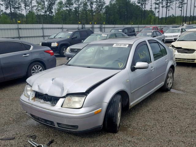 3VWSP69M02M172975 - 2002 VOLKSWAGEN JETTA GLS SILVER photo 2