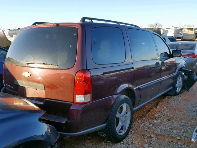 1GNDV23197D212456 - 2007 CHEVROLET UPLANDER L 红色 照片 4