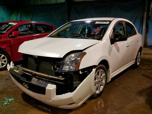 3N1AB6AP5CL641006 - 2012 NISSAN SENTRA 2.0 WHITE photo 2