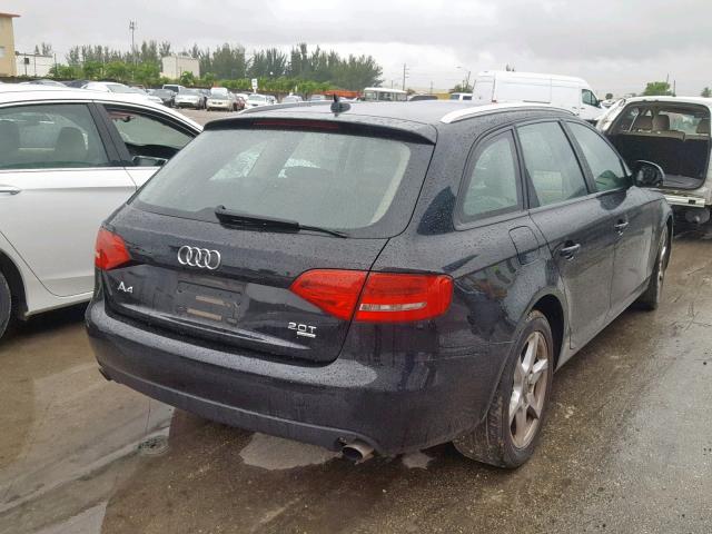 WAUVF78K09A065292 - 2009 AUDI A4 2.0T AV BLACK photo 4